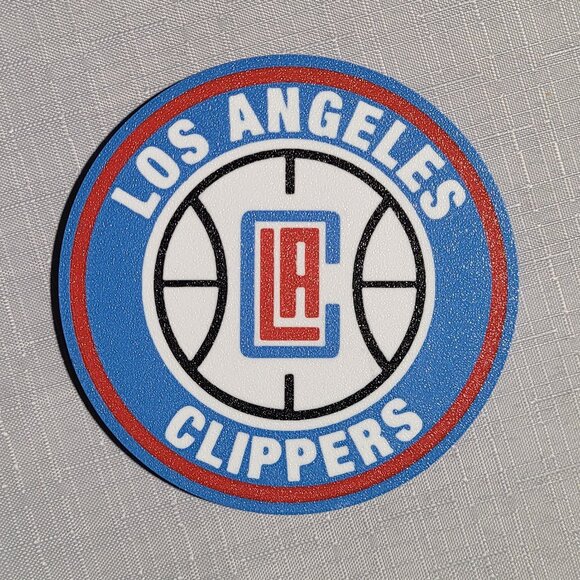 LA Clippers Coaster Set - 3D Printed - (Set of 4) - Picture 3 of 4